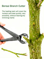 Haosie Bonsai Concave Cutter Tools, 8.4in Gardening Scissors Shears Pruning