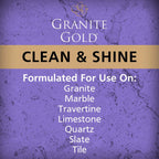 Granite Gold Clean and Shine Spray for Granite, Marble & Other Natural Stone & Quartz Surfaces, 1 x 64 Fl. Oz. & 2 x 24 Fl. Oz., 3-Pack