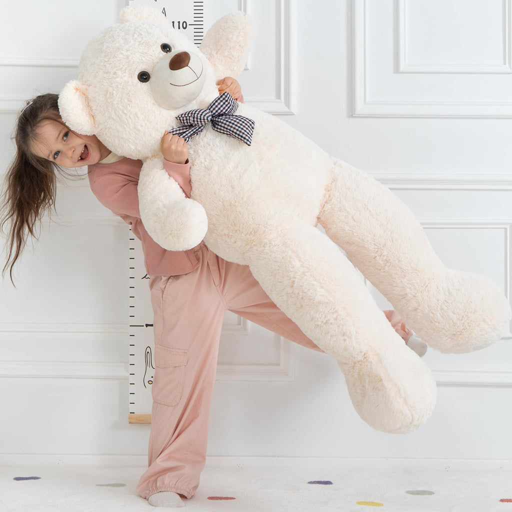 MaoGoLan 47 Inch Giant Teddy Bear, Classic Beige Plush Gift