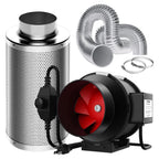 VIVOSUN 6" Inline Fan, Carbon Filter& 16ft Duct, Circulate air, Reduce Odor