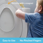 Mayfair NextStep2 Toilet Seat with Built-In Potty Training Seat, Slow-Close, Removable that will Never Loosen, Elongated, White