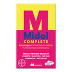 Midol Complete Menstrual Pain Relief Caplets, 40 Count - Provides Cramp, Headache, and Bloating Relief