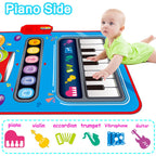 Baby Toys for 1 Year Old,Baby Musical Mat Toddler Toys Age 1-2,3 in 1 Piano Drum Babies Play Mat -Baby Music Toy 12-18 Months Babies Birthday Gifts for 1 2 3 Year Old Boys Girls