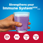 Emergen-C Immune+ Triple Action Immune Support Powder, BetaVia (R), 1000mg Vitamin C, B Vitamins, Vitamin D and Antioxidants, Elderberry – 18 Count