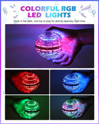 Cosmic Fly Ball 2025 Flying Orb Ball with Lights,UFO Hand Operated Mini Drone for Kid,Galactic Fidget Spinner Boomerang Hover Balls,Christmas Birthday Gifts Toy for 6 7 8 9 10+ Year Old Boy Girl Teens