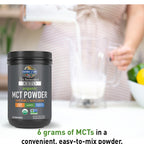 Garden of Life Dr. Formulated Keto Organic MCT Powder - 30 Servings, 6g MCTs from Coconuts plus Prebiotic Fiber & Probiotics, Certified Organic, Non-GMO, Vegan, Gluten Free
