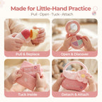 let's make My First Baby Purse, 10 Pcs Sensory Toy for Baby & Toddler Girls