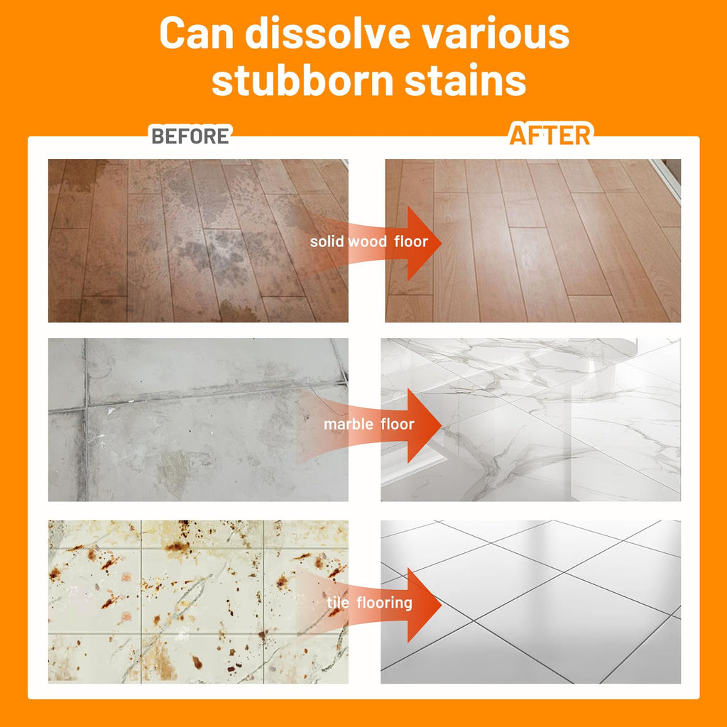 Sweet Orange Scent Floor Cleaning Solution Compatible with Dreame Cleaning Solution, Floor Cleaner for Hardwood Tile Hardfloor, Compatible Robot Vacuums with Mopping and Wet Dry Vacuum (1 Bottle)