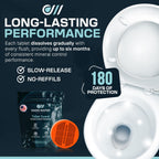 Oasis Water Technologies Toilet Guard Hard Water & Limescale Drop-In Toilet Tank Tablet | Polyphosphate Formula | Helps Reduce Rings, Stains & Mineral Buildup | Bleach-Free 180-Day Tablet