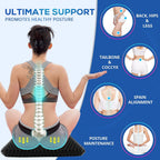 20" Gel Seat Cushion for Long Sitting Pressure Relief(Jumbo&Thick) - Wheelchair Cushion for Pressure Sores - Back, Sciatica & Tailbone Pain Relief Cushion- Non-Slip Butt Pillow for Office, Home, Car