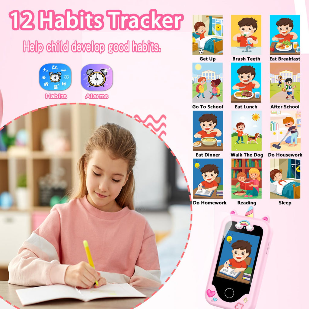 WEOLULI Kids Smart Phone Toy for Toddler Girls Boys Ages 3-10