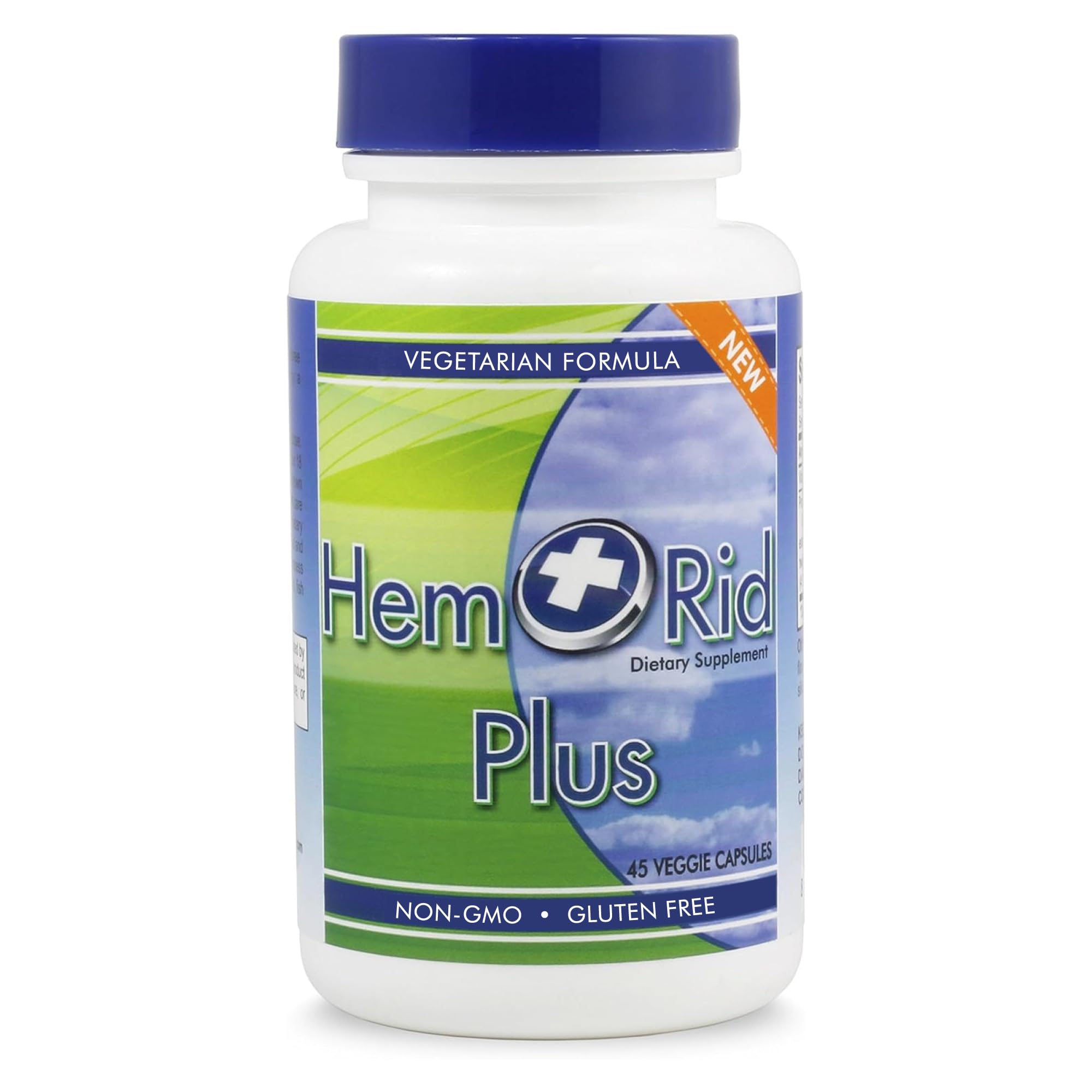 HemRid Plus Advanced Herbal Comfort Formula - 45 Veggie Capsules for Enhanced Comfort & Wellness, Featuring Horse Chestnut, Witch Hazel & More - Proudly Made in the USA