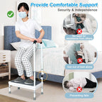 Medical Step Stool with Handle for Elderly Seniors SUV Car Steps 400lb Stepping Stool Adults Ramps with Handrails Height Adjustable Rv Steps Wide Platform Safety Handicap Mobility Assist Devices