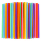 Tomnk 300 Pack Smoothie Straws, 10.3 Inches Straws Disposable, Drinking Straws Disposable in Assorted Bright Colors