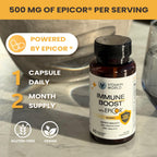 Vitamin World EpiCor 500 mg, Immune Health Support, Gluten Free, Vegetarian, 60 Capsules