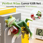 DearKeeps Garden Frog Statues, Funny Frog Figurines, Outdoor Garden Decor