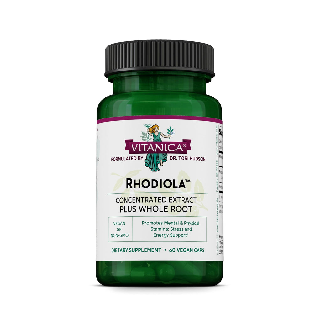 Vitanica Rhodiola Rosea Root Extract 200mg, Dr. Formulated, 3% Rosavins & 1% Salidroside, Rhodiola Root 85mg, Vegan, 60 Capsules