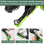 Suca Plant Tying Machine, Lightweight Plant Tying Tape Tool to Tie Up Vine Quickly, Tie Tapener Gun with Tapes and Staples Green