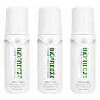 Biofreeze Professional Pain Relief Roll On, Travel Size Arthritis Discomfort Reliever, Fast Acting & Long Lasting Formula, Cooling Menthol Gel 3 Fl Oz (Pack of 3)