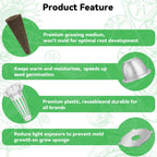 inbloom Organic Salad Green Seed Pod Kit for AeroGarden, Ahopegarden Hydroponics Growing System, Low-Calorie Food, 7-Pods (350+ Seeds, Include Fast and Butter Lettuce, Red and Golden Cherry Tomato)
