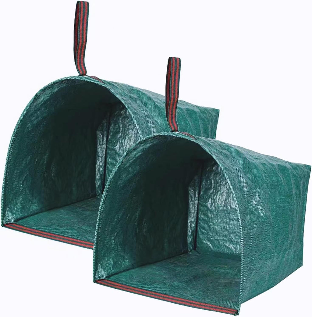 2-Pack Heavy-Duty Reusable Dustpan-Type Yard Waste Bags