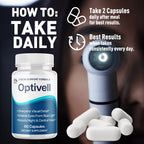 (3 Pack) Optivell Eye Capsules, Official Optivell Eye Vitamin Pills with All Natural Ingredients, Advanced Vision Formula Supplement Pills Supporting Ocular Health & Wellness Naturally (180 Capsules)