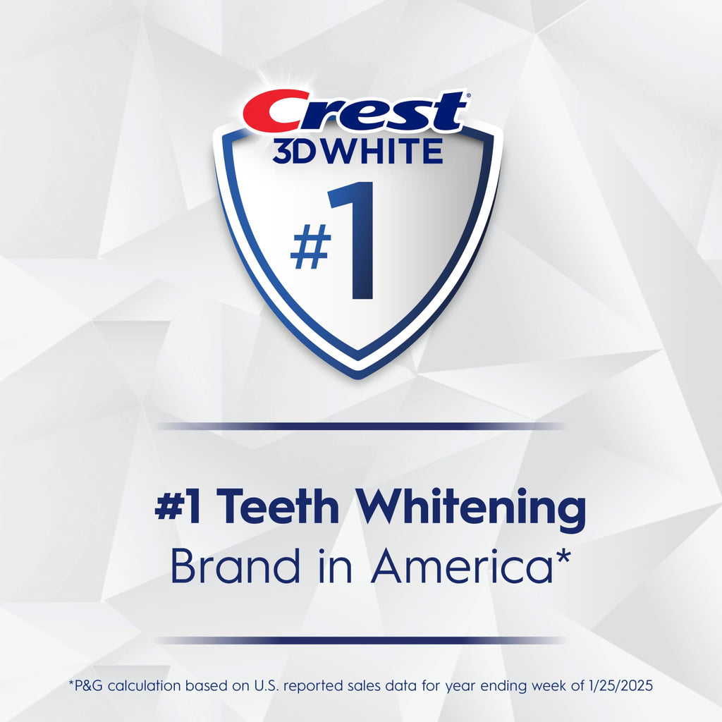 Crest 3D White Brilliance Bright Mint Teeth Whitening Toothpaste, 4.3 oz Pack of 3, 100% More Surface Stain Removal, 24 Hour Active Stain Prevention, Whiter Teeth in 3 Days