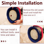 237058 Blue Crimped Polypropylene Scrub Orbiter Brush for Oreck Bissell