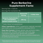 MYOXCIENCE Pure Berberine Himaberb | 500 mg of Berberine HCl per Serving | 90 Servings