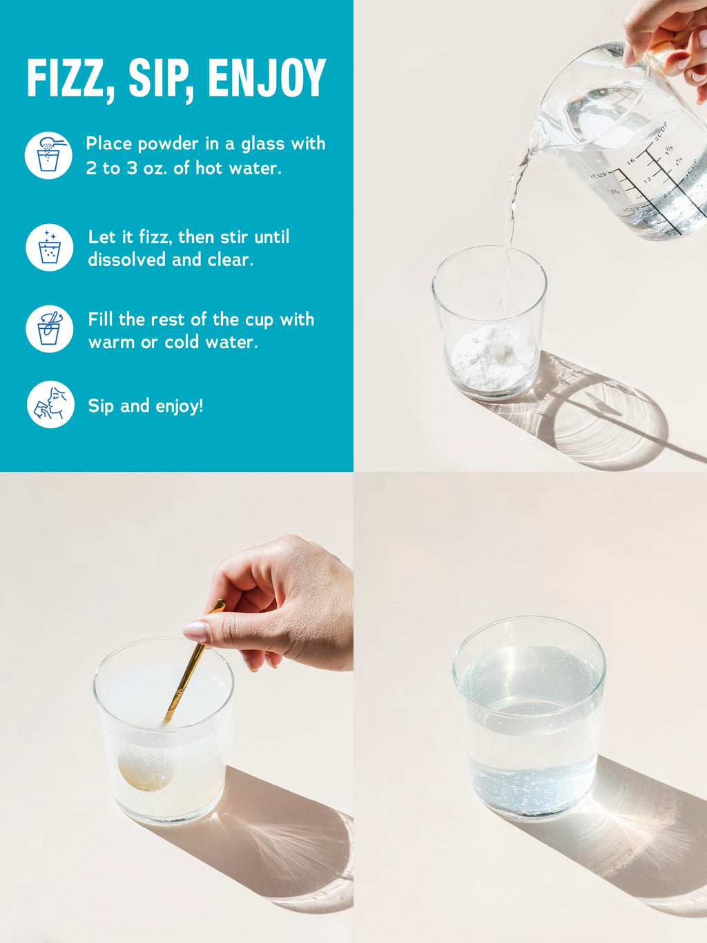 Natural Vitality Calm, Magnesium Citrate & Calcium Supplement, Drink Mix Powder Supports a Healthy Response to Stress, Gluten Free, Vegan, & Non-GMO, Original, 16 oz