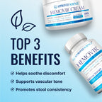 Approved Science Hemovir - Hemorrhoid Capsules and Cream - Dual-Action Stops Itching and Optimizes Blood Flow - Internal and External Care - 45 Capsules + 2 Fl Oz - Vegan - Non GMO - Made in The USA