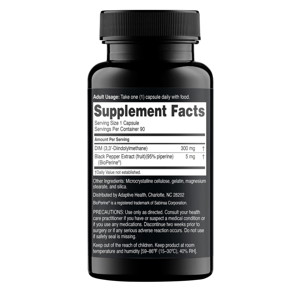 Nugenix Essentials DIM Supplement 305 mg Diindolylmethane & BioPerine for Hormone Balance, 90 Capsules