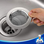 MR.SIGA Kitchen Sink Strainer, Stainless Steel Sink Drain Strainer, Dishwasher Safe, Outer Diameter 4.4 inch/11.2cm, Inner Diameter 3 inch/7.6cm, Pack of 3