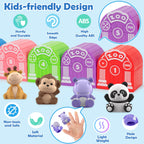 Learning Toys for Toddlers 1 2 3 Year Old Toddlers, 20Pcs Safari Animal Toys, Finger Puppets, Montessori Counting, Matching & Sorting, Christmas Birthday Gifts for Baby Boys Girls Age 12-18 Months