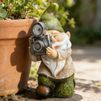 EPTUEGA Garden Gnomes Decorations for Yard - Garden Gnome Solar Statue Funny Outdoor Decor for Yard,Patio,Lawn,Unique Housewarming Gifts