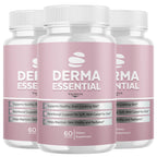 (3 Pack) DermaEssentials Capsules - Official Derma Essentials Supplement, Premium Formula, Natural Vitamins for Health & Wellness - 180 Capsules for 3 Months