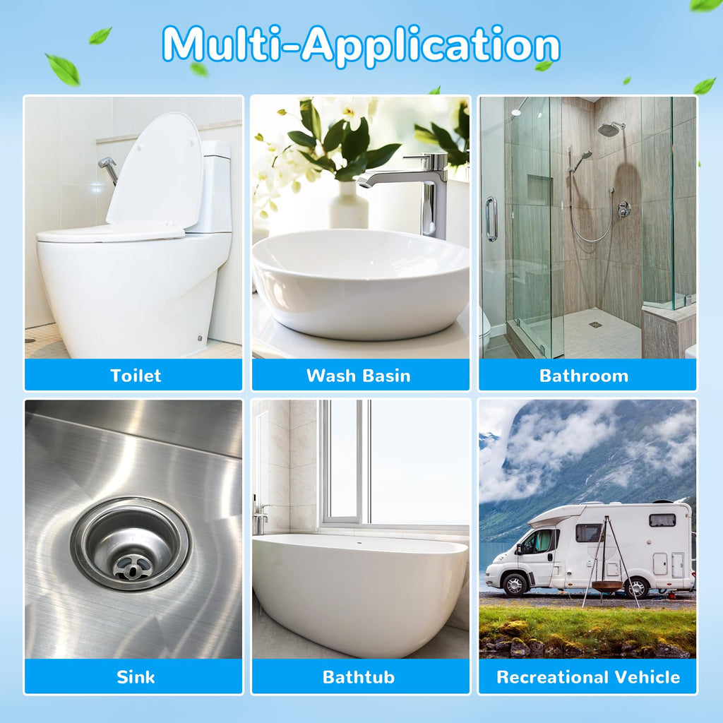 Effacera 48 Count Flushable Toilet Refills, Disposable Toilet Bowl Paper Bulk, Fresh Flushable Toilet Brush Refill Pads for Toilet and Bathroom, Toilet Brush Accessories (No Handle)