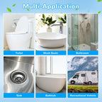Effacera 48 Count Flushable Toilet Refills, Disposable Toilet Bowl Paper Bulk, Fresh Flushable Toilet Brush Refill Pads for Toilet and Bathroom, Toilet Brush Accessories (No Handle)