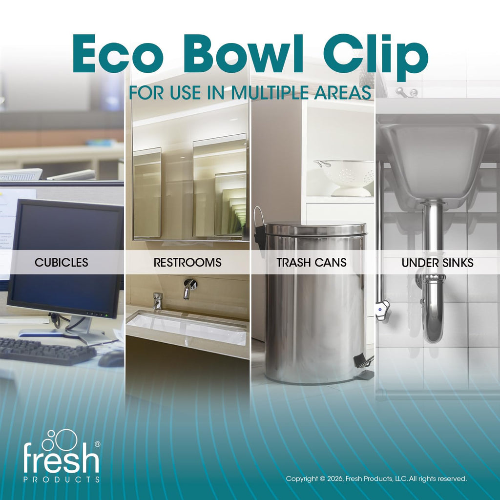 Fresh Products Eco Bowl Clip Toilet Air Freshener, Variety Pack, 6-Pack