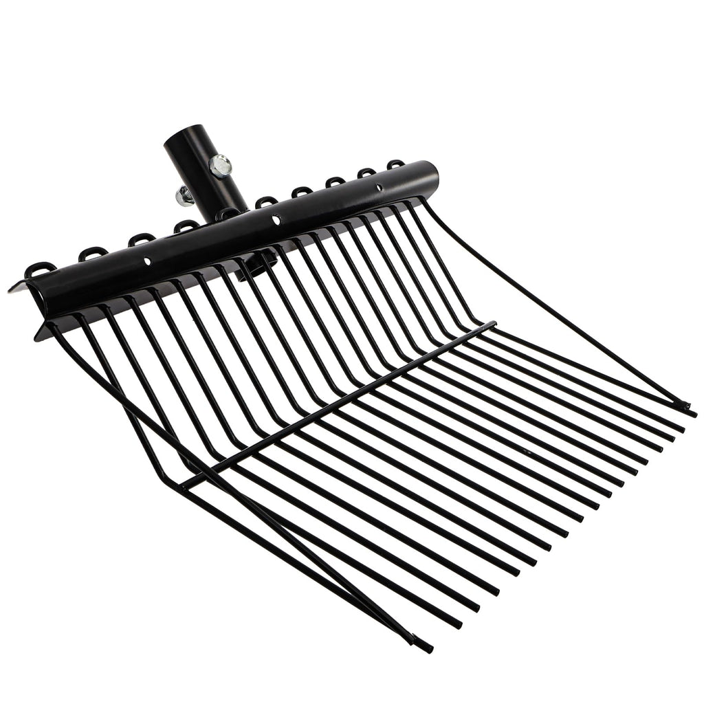 Cididu Pitch Manure Fork Head, Metal Pitch Fork for Garden, Durable Digging Fork Rake Head Replacement with Angled Tines, Stable Pitchforks Scoop for Mulch Horse Stall Picking up Hay Animal