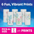 Sparkle Pick-A-Size Paper Towels, Spirited Print Design, 6 Double Rolls (660 Sheets Total) - Strong 2-Ply Towels for Kitchen Cleanup and Everyday Messes