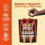 BEAST BITES Creatine Monohydrate Gummies - for Men and Women - 5g Creapure Creatine, Support Muscle Mass, Strength, and Cognitive Function - Made in USA - 150 Gummies - 30 Servings
