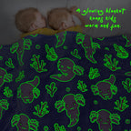 KIVEE Axolotl Gifts for Girls Kids, Glow in the Dark Axolotl Blanket for Toddler Girl, Axolotls Toys Stuff, Girls Birthday Gifts Kids Teens Christmas, Cute Axolotls Bedroom Decor, 50"x60"