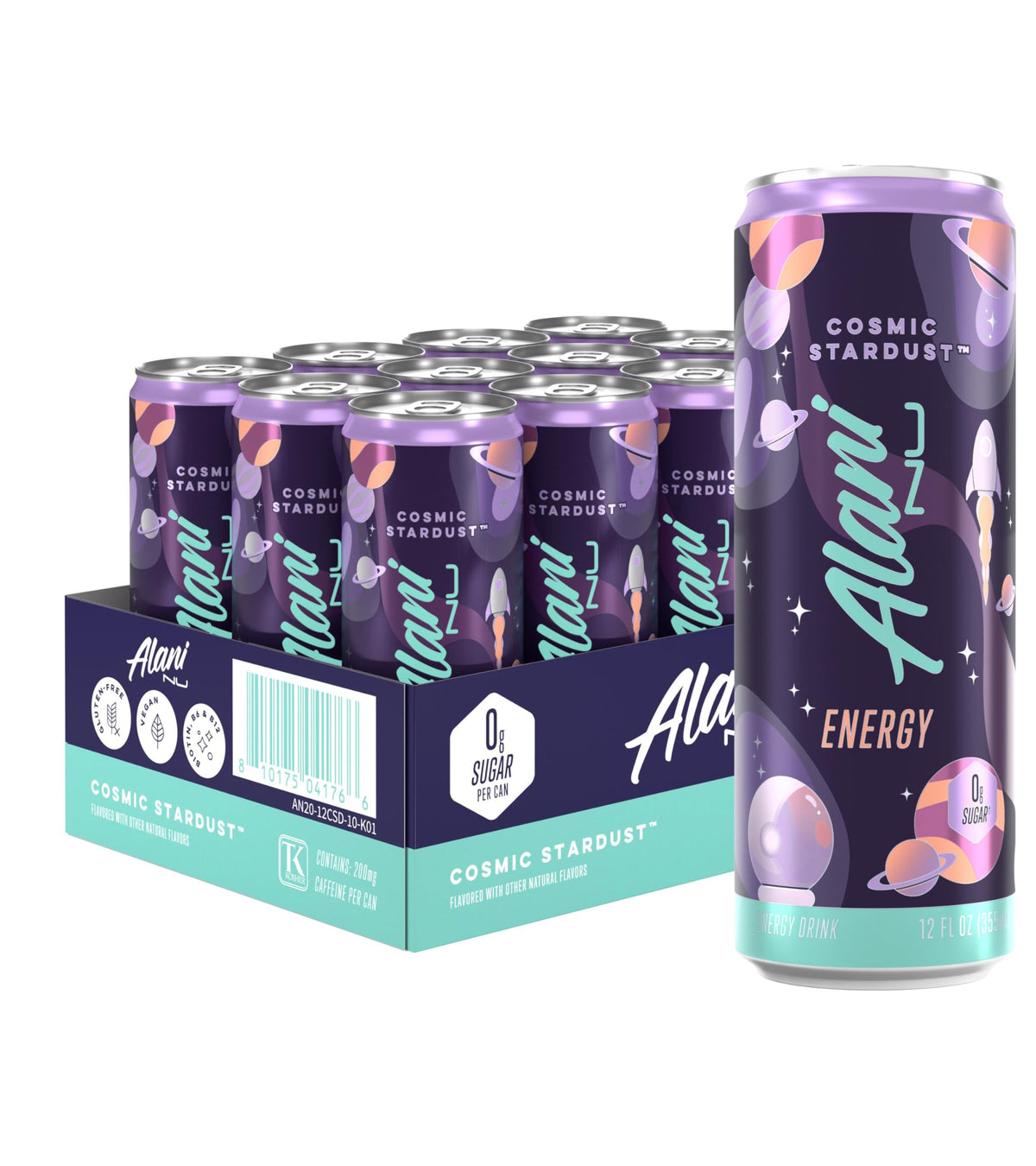 Alani Nu Cosmic Stardust Sugar Free Energy Drink (Pack of 12)