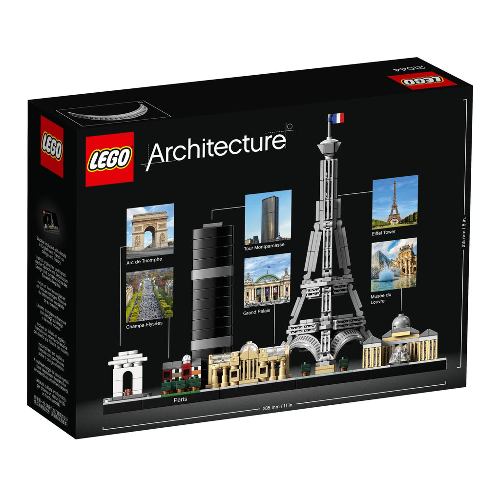 LEGO Architecture Paris Model Building Set - Detailed Display Building Blocks for Kids, Boys and Girls, Ages 12+ - Gift for Travelers - 21044