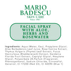 Mario Badescu Facial Spray with Aloe, Herbs and Rose Water for All Skin Types, Face Mist that Hydrates, Rejuvenates & Clarifies, 8 & 4 FL OZ Combo