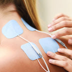 Santamedical TENS Unit Replacement Pads 2x2 40 Pcs Premium Reusable Electrode Pads - Self Adhesive Electro Therapy Patches for Electrical Stimulation - Non Irritating Stim Pads Design