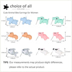 Cute Animal Bite Earrings Fun Unique Earrings for Women