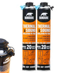 BONDURE Spray Foam Insulation, 40 Sq.Ft. (2x27.1 oz.) Closed Cell Spray Foam for Attic & Walls, Reduces Energy Bills, Accessories Not Included