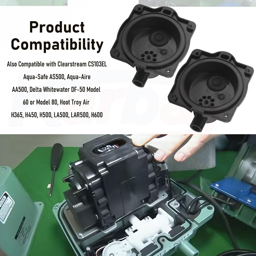 HP60/80 Air Pump Rebuild Complete Kit for Hiblow HP 80, HP 60 Aerators, HP-80-0110, with White Switch